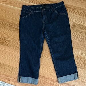 New York & Company Dark Wash Cropped Jeans